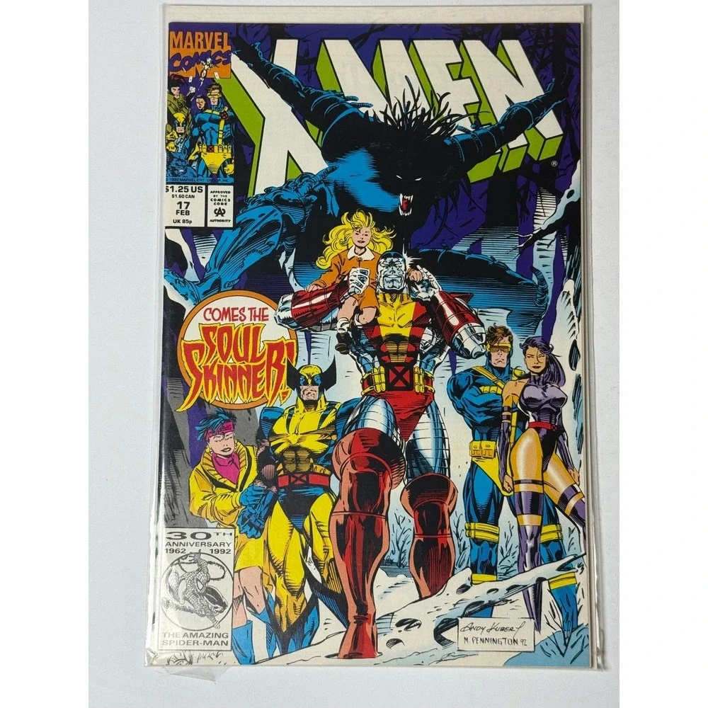 X-Men 17 Marvel Comics 1993 Soul Skinner Part 1 Andy Kubert Wolverine Colossus